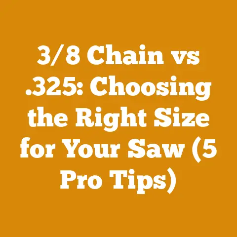 3/8 Chain vs .325: Choosing the Right Size for Your Saw (5 Pro Tips)