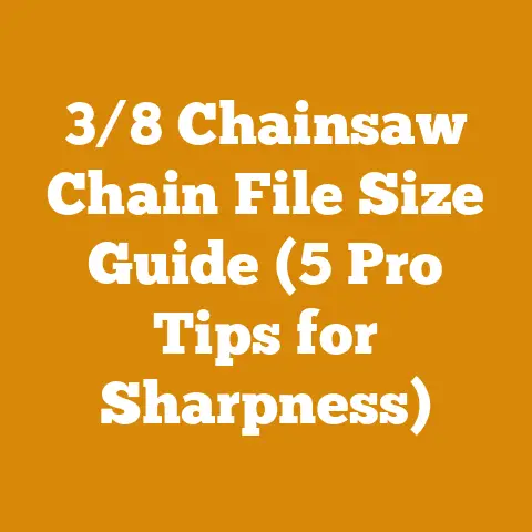 3/8 Chainsaw Chain File Size Guide (5 Pro Tips for Sharpness)