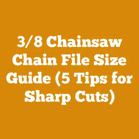 3/8 Chainsaw Chain File Size Guide (5 Tips for Sharp Cuts)