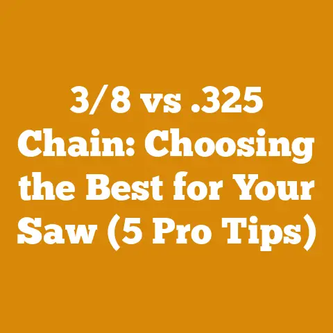 3/8 vs .325 Chain: Choosing the Best for Your Saw (5 Pro Tips)