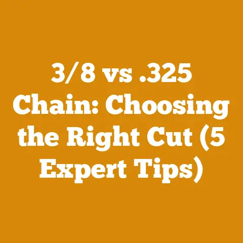 3/8 vs .325 Chain: Choosing the Right Cut (5 Expert Tips)