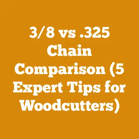 3/8 vs .325 Chain Comparison (5 Expert Tips for Woodcutters)