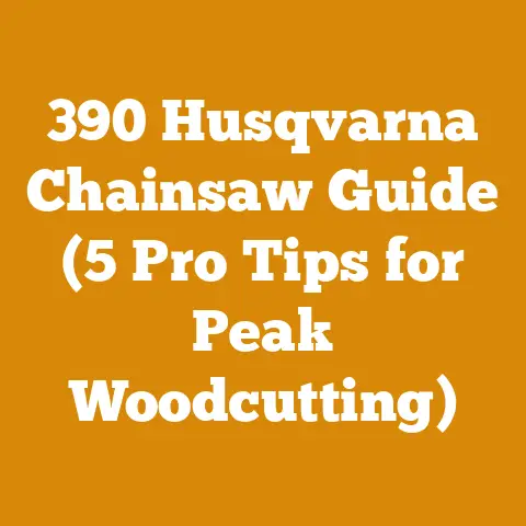 390 Husqvarna Chainsaw Guide (5 Pro Tips for Peak Woodcutting)