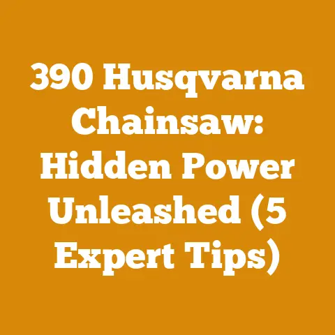 390 Husqvarna Chainsaw: Hidden Power Unleashed (5 Expert Tips)