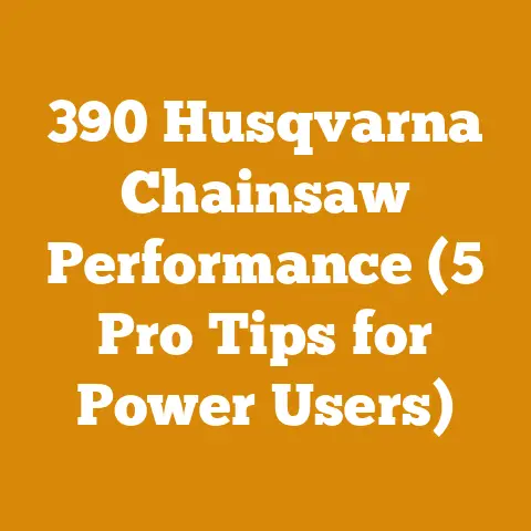 390 Husqvarna Chainsaw Performance (5 Pro Tips for Power Users)