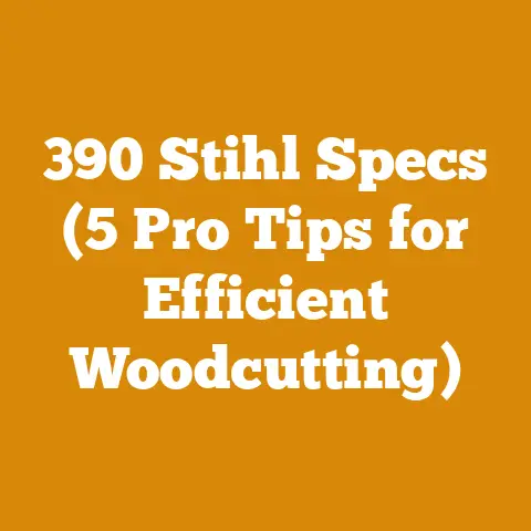 390 Stihl Specs (5 Pro Tips for Efficient Woodcutting)