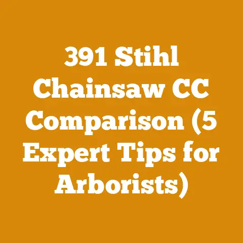 391 Stihl Chainsaw CC Comparison (5 Expert Tips for Arborists)
