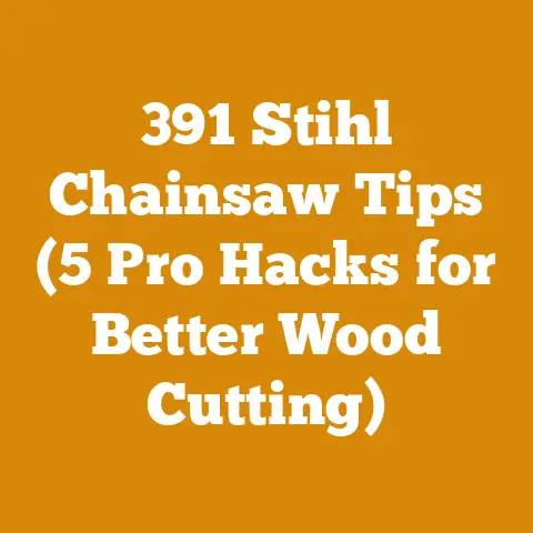 391 Stihl Chainsaw Tips (5 Pro Hacks for Better Wood Cutting)