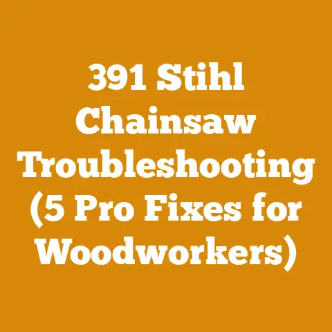 391 Stihl Chainsaw Troubleshooting (5 Pro Fixes for Woodworkers)