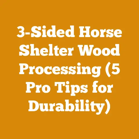 3-Sided Horse Shelter Wood Processing (5 Pro Tips for Durability)