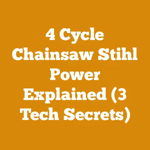 4 Cycle Chainsaw Stihl Power Explained (3 Tech Secrets)