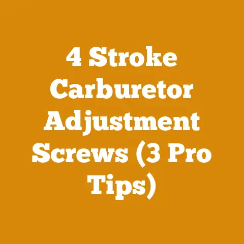 4 Stroke Carburetor Adjustment Screws (3 Pro Tips)