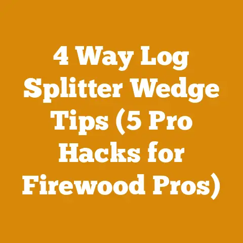 4 Way Log Splitter Wedge Tips (5 Pro Hacks for Firewood Pros)