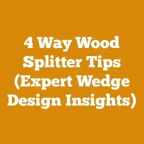 4 Way Wood Splitter Tips (Expert Wedge Design Insights)