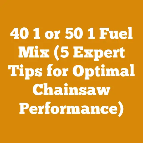 40 1 or 50 1 Fuel Mix (5 Expert Tips for Optimal Chainsaw Performance)