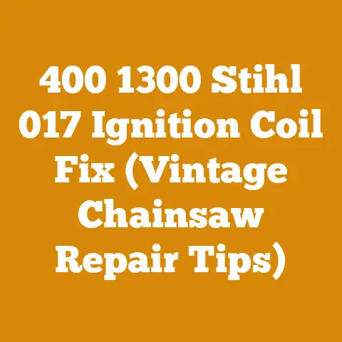 400 1300 Stihl 017 Ignition Coil Fix (Vintage Chainsaw Repair Tips)