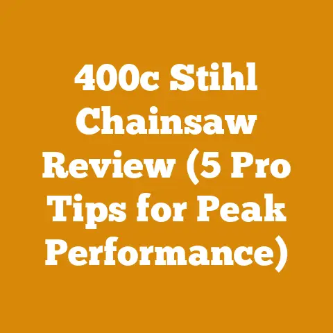 400c Stihl Chainsaw Review (5 Pro Tips for Peak Performance)