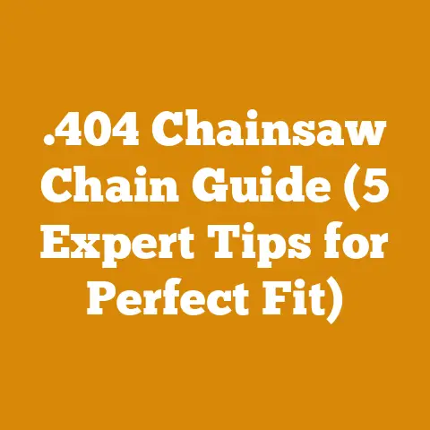 .404 Chainsaw Chain Guide (5 Expert Tips for Perfect Fit)