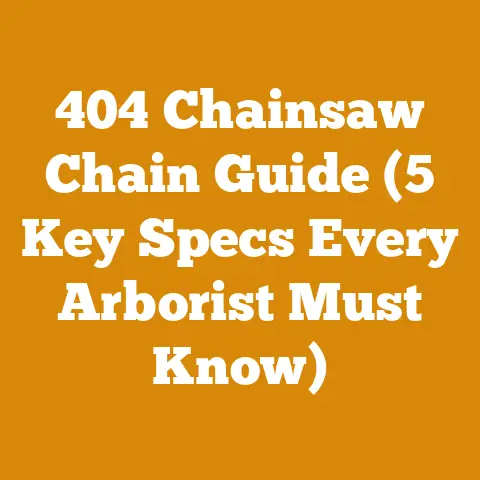 404 Chainsaw Chain Guide (5 Key Specs Every Arborist Must Know)
