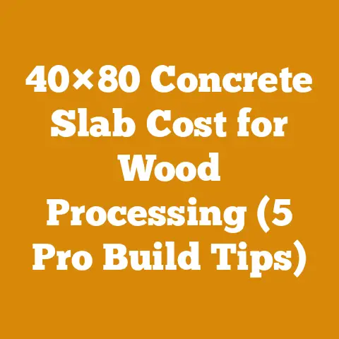 40×80 Concrete Slab Cost for Wood Processing (5 Pro Build Tips)