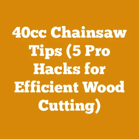 40cc Chainsaw Tips (5 Pro Hacks for Efficient Wood Cutting)