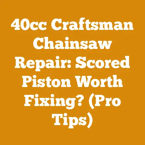 40cc Craftsman Chainsaw Repair: Scored Piston Worth Fixing? (Pro Tips)