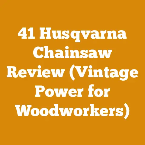41 Husqvarna Chainsaw Review (Vintage Power for Woodworkers)