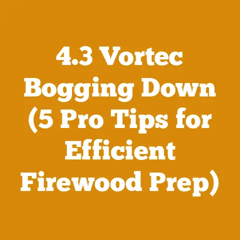 4.3 Vortec Bogging Down (5 Pro Tips for Efficient Firewood Prep)