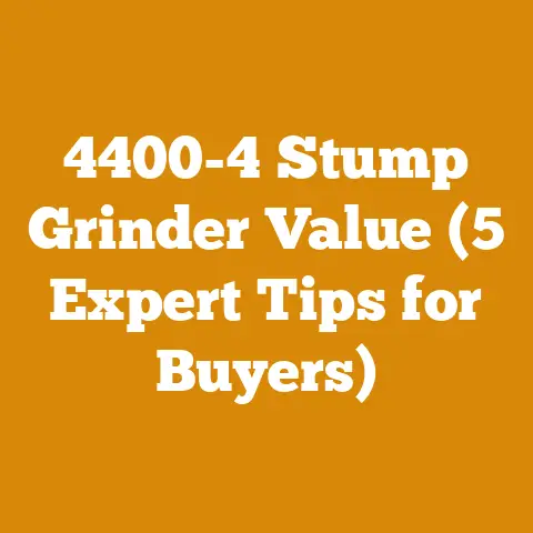 4400-4 Stump Grinder Value (5 Expert Tips for Buyers)