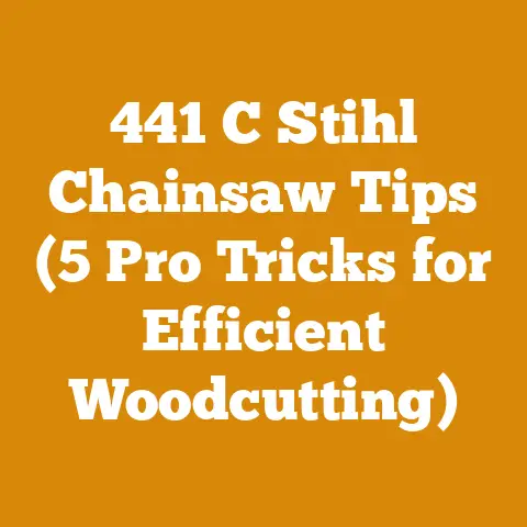 441 C Stihl Chainsaw Tips (5 Pro Tricks for Efficient Woodcutting)