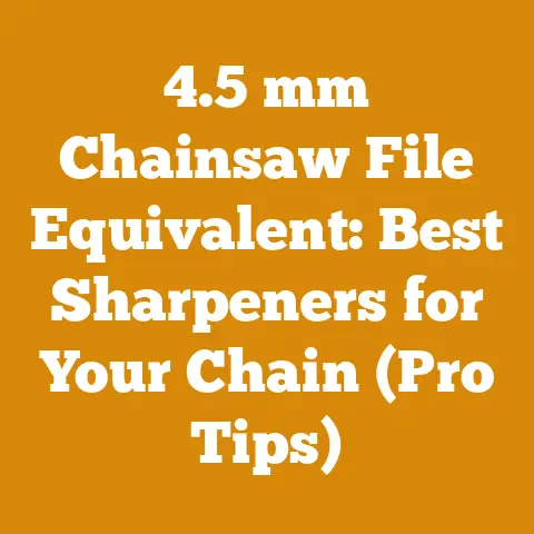 4.5 mm Chainsaw File Equivalent: Best Sharpeners for Your Chain (Pro Tips)