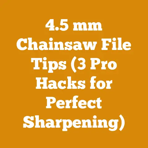 4.5 mm Chainsaw File Tips (3 Pro Hacks for Perfect Sharpening)