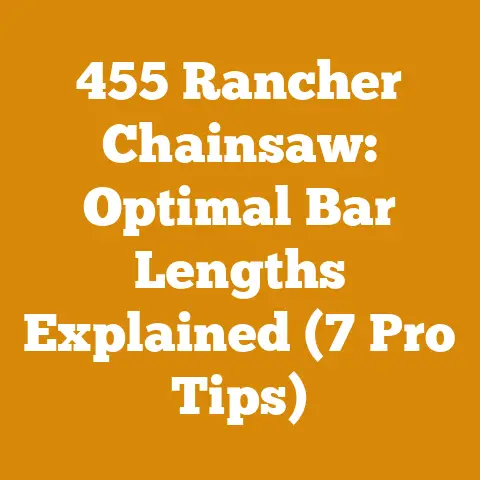 455 Rancher Chainsaw: Optimal Bar Lengths Explained (7 Pro Tips)