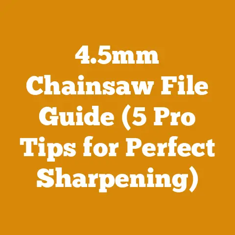 4.5mm Chainsaw File Guide (5 Pro Tips for Perfect Sharpening)