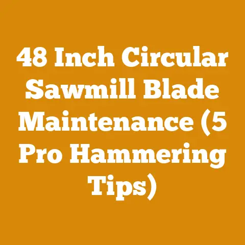 48 Inch Circular Sawmill Blade Maintenance (5 Pro Hammering Tips)