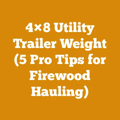 4×8 Utility Trailer Weight (5 Pro Tips for Firewood Hauling)
