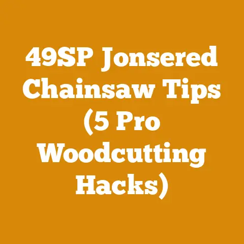 49SP Jonsered Chainsaw Tips (5 Pro Woodcutting Hacks)