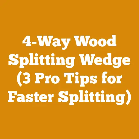 4-Way Wood Splitting Wedge (3 Pro Tips for Faster Splitting)