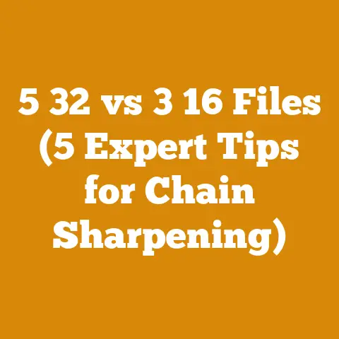 5 32 vs 3 16 Files (5 Expert Tips for Chain Sharpening)