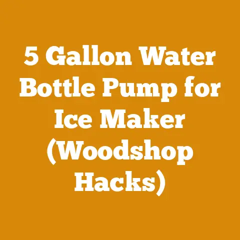 5 Gallon Water Bottle Pump for Ice Maker (Woodshop Hacks)