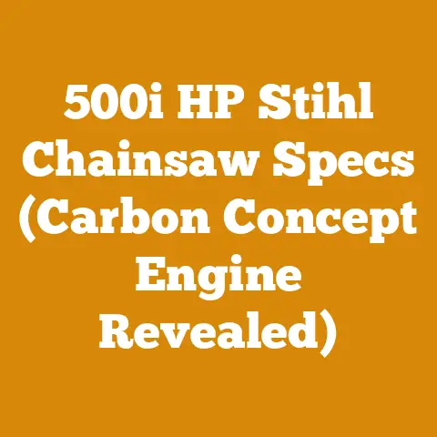 500i HP Stihl Chainsaw Specs (Carbon Concept Engine Revealed)