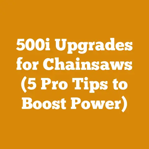 500i Upgrades for Chainsaws (5 Pro Tips to Boost Power)