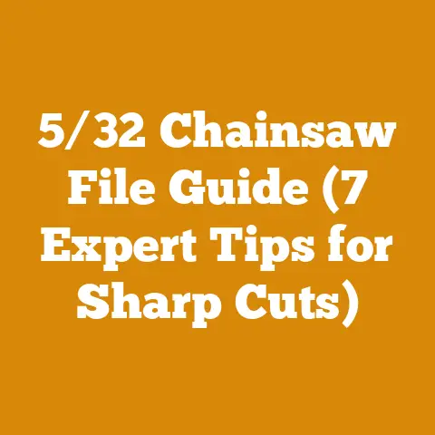 5/32 Chainsaw File Guide (7 Expert Tips for Sharp Cuts)