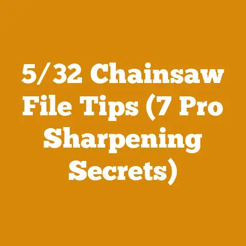 5/32 Chainsaw File Tips (7 Pro Sharpening Secrets)
