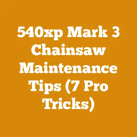 540xp Mark 3 Chainsaw Maintenance Tips (7 Pro Tricks)