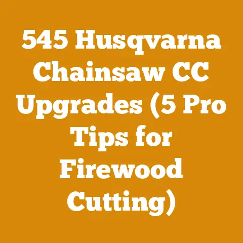 545 Husqvarna Chainsaw CC Upgrades (5 Pro Tips for Firewood Cutting)