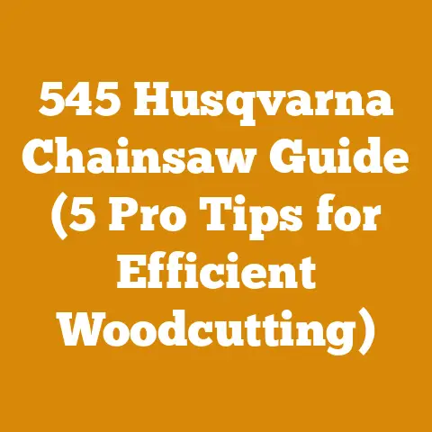 545 Husqvarna Chainsaw Guide (5 Pro Tips for Efficient Woodcutting)