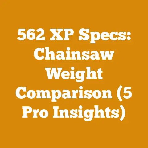 562 XP Specs: Chainsaw Weight Comparison (5 Pro Insights)