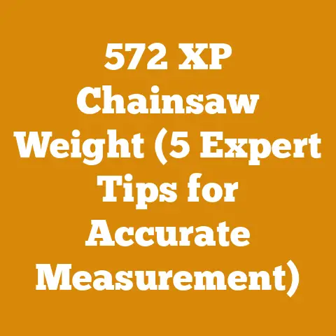 572 XP Chainsaw Weight (5 Expert Tips for Accurate Measurement)