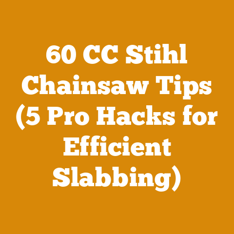 60 CC Stihl Chainsaw Tips (5 Pro Hacks for Efficient Slabbing)